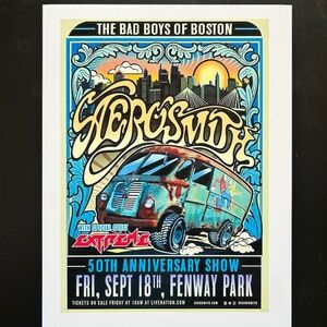Retro Concert Print Unframed 8.5X11"
